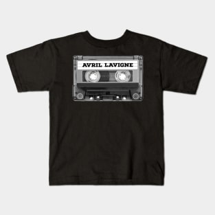 Avril Lavigne / Cassette Tape Style Kids T-Shirt